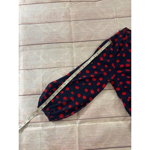 Loft Women's Dotted Tiered Midi Dress - Large - Picture 8 of 13